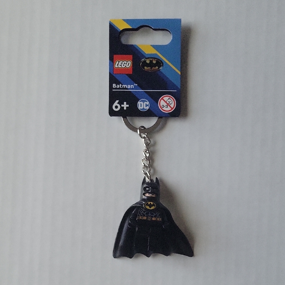 LEGO Batman Keychain with Black and Yellow